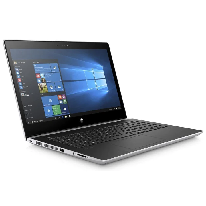 Front view of HP ProBook 440 G5 Core i5 8th Gen laptop showing 14-inch display, ideal for office and business use.