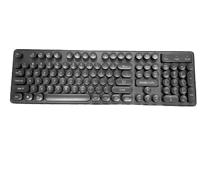Eweadn H30S RGB Gaming Keyboard with mechanical-feel keys, green tick features, durable design, and colorful backlight