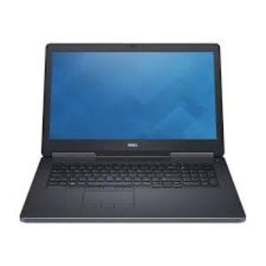 Dell Precision 7710 Mobile Workstation Core i5 6th Gen AMD Radeon R9 2GB GDDR5 17.3 inch FHD laptop front view